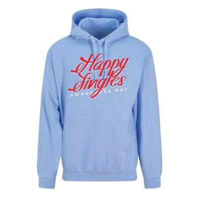 Happy Single Awareness Day For Single People Meaningful Gift Unisex Surf Hoodie