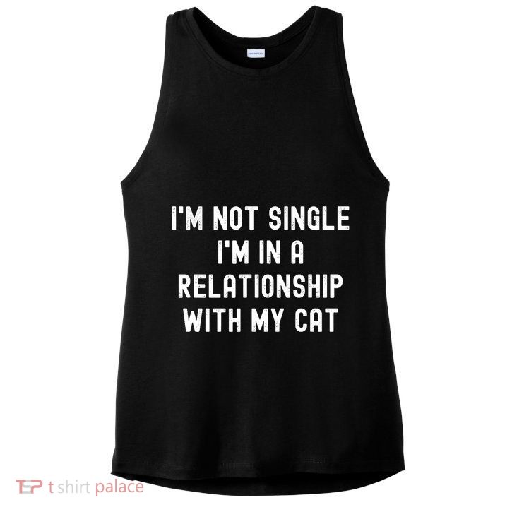Happy Singles Awareness Day Anti Valentines Day No Couples Ladies PosiCharge Tri-Blend Wicking Tank