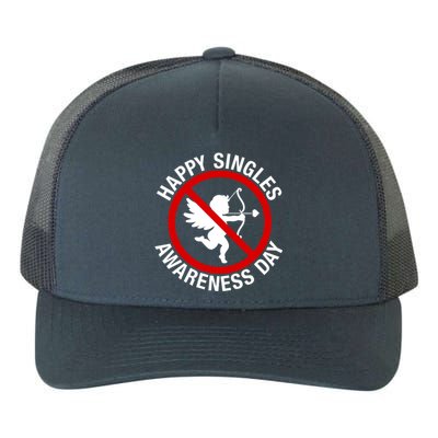 Happy Singles Awareness Day Cool Gift Funny No Love Anticool Giftcupid Hate Gift Yupoong Adult 5-Panel Trucker Hat