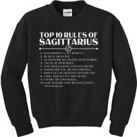 Horoscope Symbols Astrology Sign Top 10 Rules Of Sagittarius Kids Sweatshirt