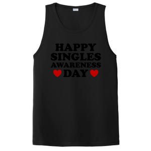 Happy Singles Awareness Day Anti Valentines Day No Couples Gift PosiCharge Competitor Tank