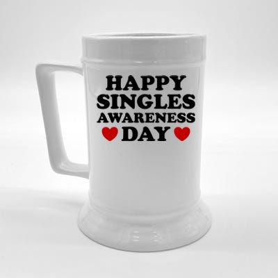 Happy Singles Awareness Day Anti Valentines Day No Couples Gift Beer Stein