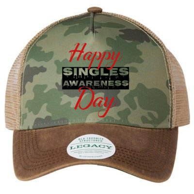 Happy Singles Awareness Day For Valentines Day Gift Legacy Tie Dye Trucker Hat