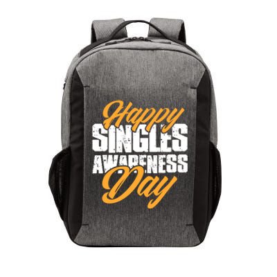 Happy Singles Awareness Day Funny Single Unmarried Unwed Gift Vector Backpack