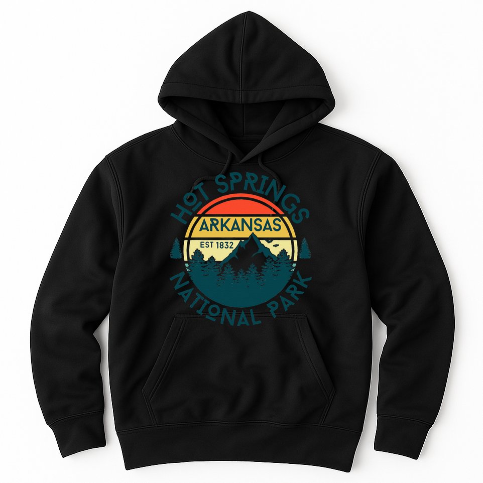 Hot Springs Arkansas Nature Hiking Outdoors Travel Hoodie