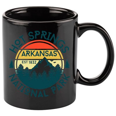 Hot Springs Arkansas Nature Hiking Outdoors Travel 11oz C Handle Ceramic Mug