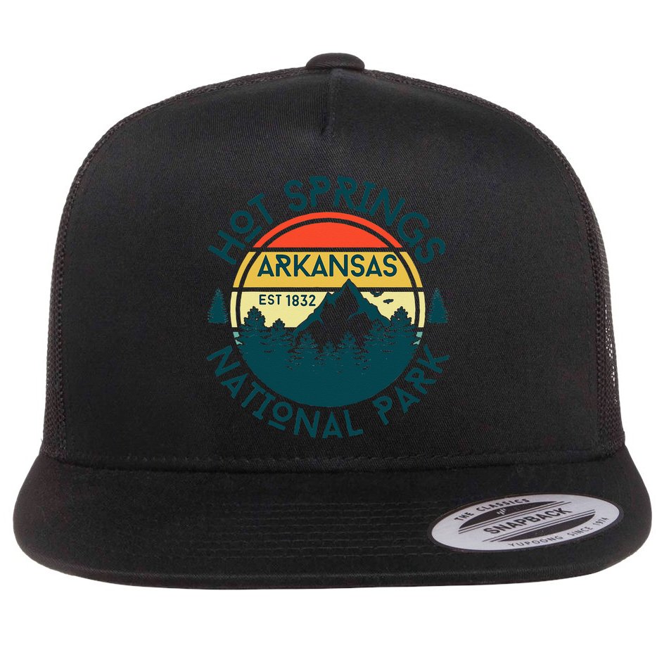 Hot Springs Arkansas Nature Hiking Outdoors Travel Flat Bill Trucker Hat