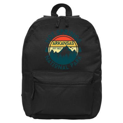 Hot Springs Arkansas Nature Hiking Outdoors Travel 16 in Basic Backpack