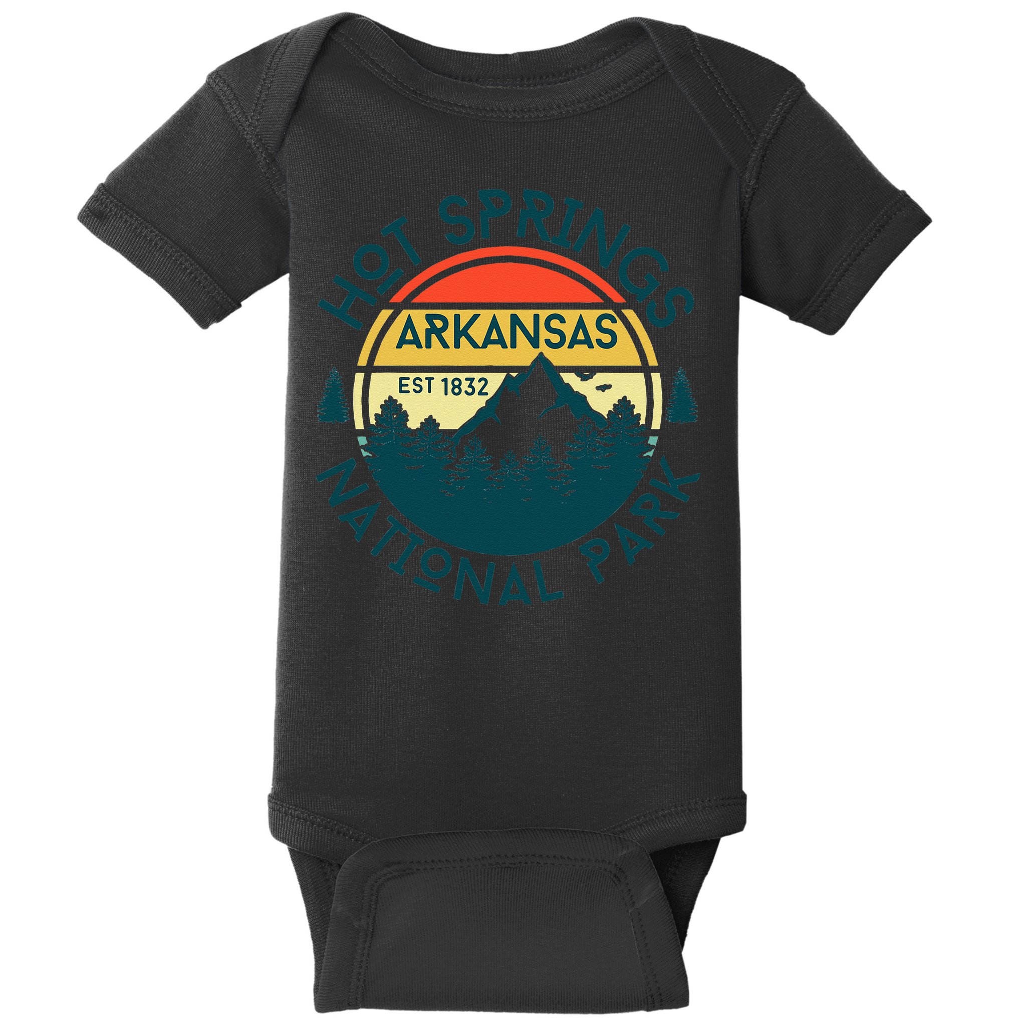 Hot Springs Arkansas Nature Hiking Outdoors Travel Baby Bodysuit