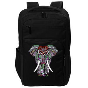 Henna Stylish Artistic Save The Elephants Wildlife Impact Tech Backpack