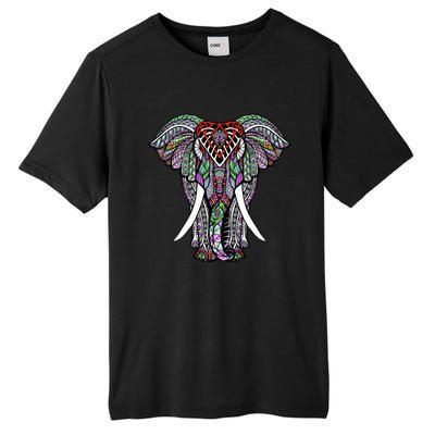 Henna Stylish Artistic Save The Elephants Wildlife Tall Fusion ChromaSoft Performance T-Shirt