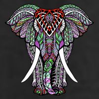 Henna Stylish Artistic Save The Elephants Wildlife 11oz C Handle Ceramic Mug