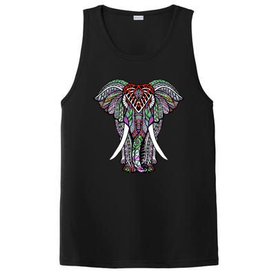 Henna Stylish Artistic Save The Elephants Wildlife PosiCharge Competitor Tank