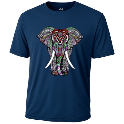 Henna Stylish Artistic Save The Elephants Wildlife Performance Shirt