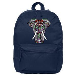 Henna Stylish Artistic Save The Elephants Wildlife 16 in Basic Backpack