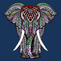 Henna Stylish Artistic Save The Elephants Wildlife 16 in Basic Backpack
