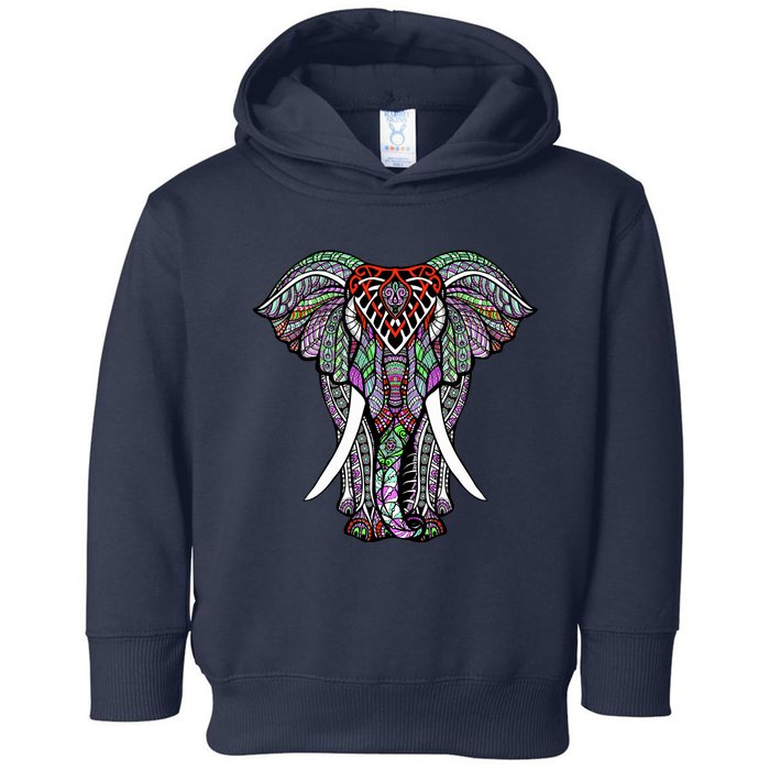 Henna Stylish Artistic Save The Elephants Wildlife Toddler Hoodie