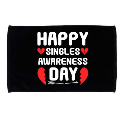 Happy Singles Awareness Day Funny Gift Microfiber Hand Towel