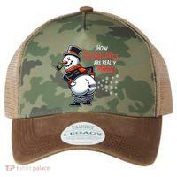 How Snowflakes Are Made Funny Winter Snowman Legacy Tie Dye Trucker Hat