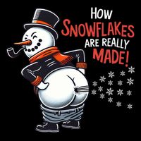 How Snowflakes Are Made Funny Winter Snowman Youth Performance Sprint T-Shirt