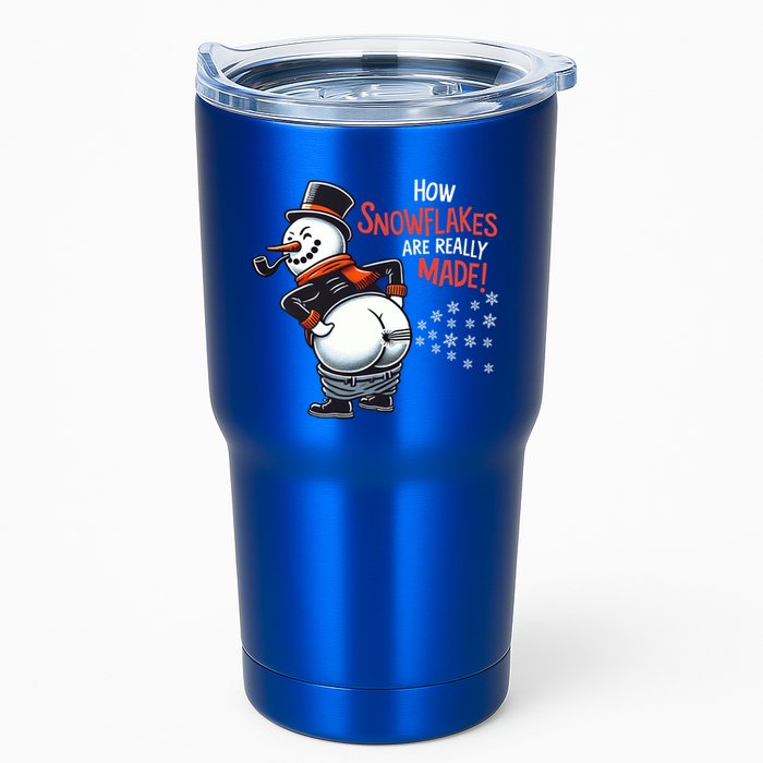 How Snowflakes Are Made Funny Winter Snowman Tumbler