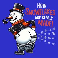 How Snowflakes Are Made Funny Winter Snowman Visor
