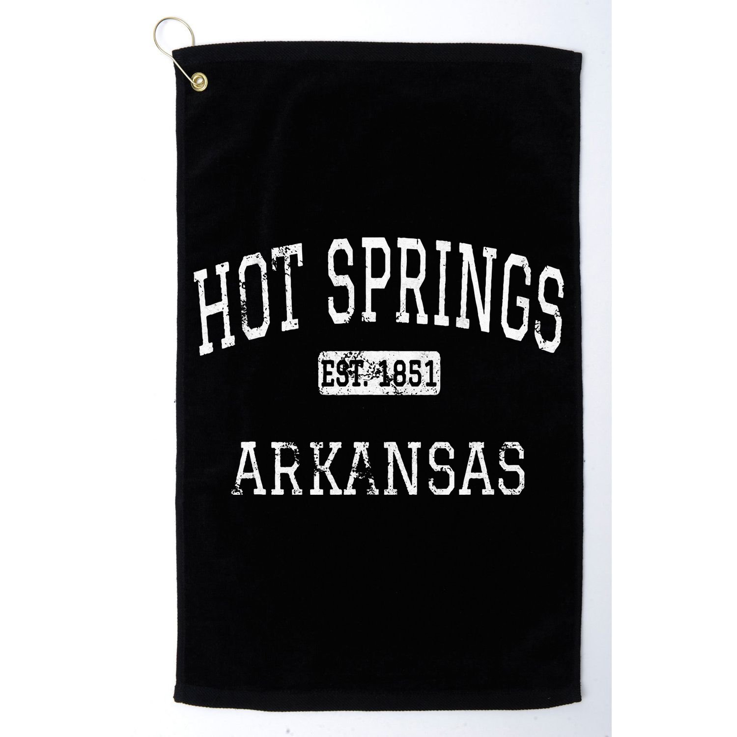 Hot Springs Arkansas AR Vintage Golf Towel