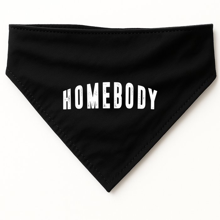 Homebody Stay At Home Introvert Social Distancing USA-Made Doggie Bandana