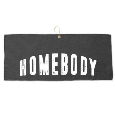 Homebody Stay At Home Introvert Social Distancing Large Microfiber Waffle Golf Towel