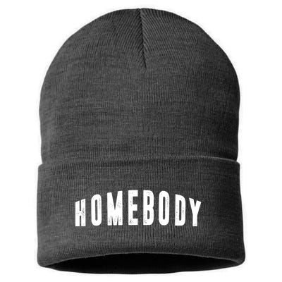 Homebody Stay At Home Introvert Social Distancing Sustainable Knit Beanie