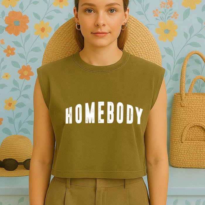 Homebody Stay At Home Introvert Social Distancing Garment-Dyed Women's Muscle Tee