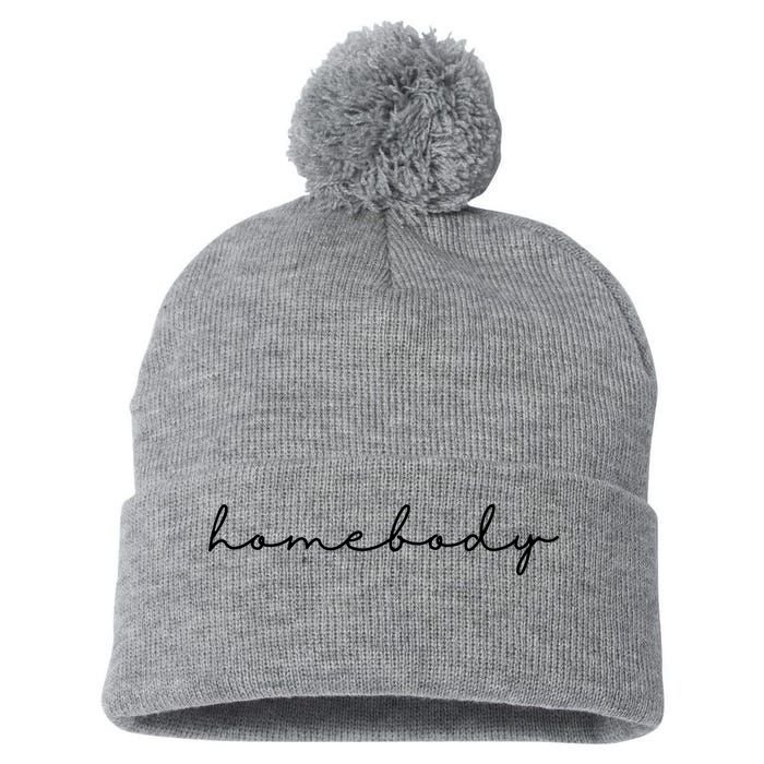 Homebody Stay At Home Gift For Introvert Pom Pom 12in Knit Beanie