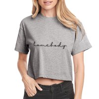 Homebody Stay At Home Gift For Introvert Crop Top