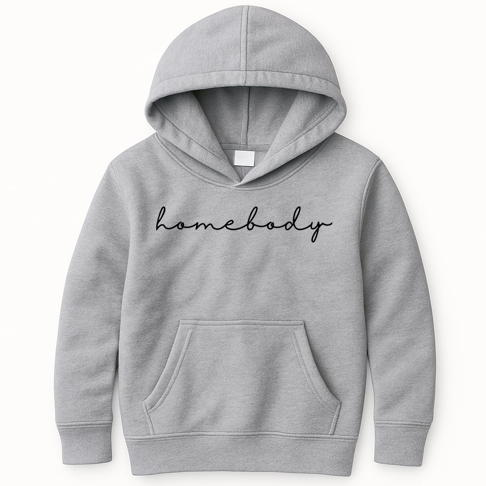 Homebody Stay At Home Gift For Introvert Kids Hoodie