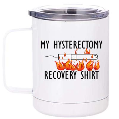 Hysterectomy Support And Uterine Operation Survivor 12 oz Stainless Steel Tumbler Cup