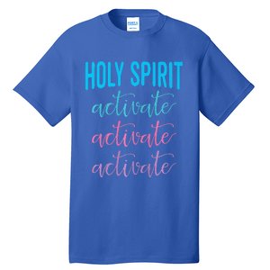 Holy Spirit Activate Christian Religious Jesus Christmas Premium Tall T-Shirt