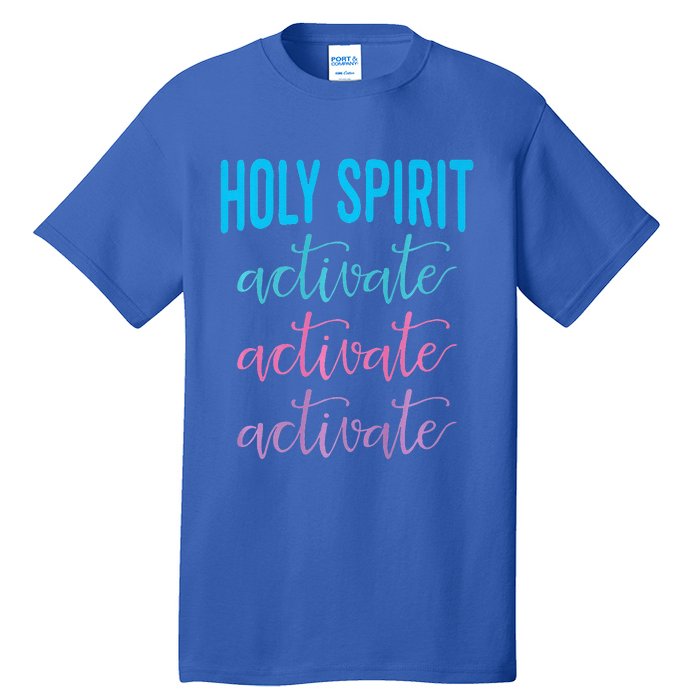 Holy Spirit Activate Christian Religious Jesus Christmas Premium Tall T-Shirt