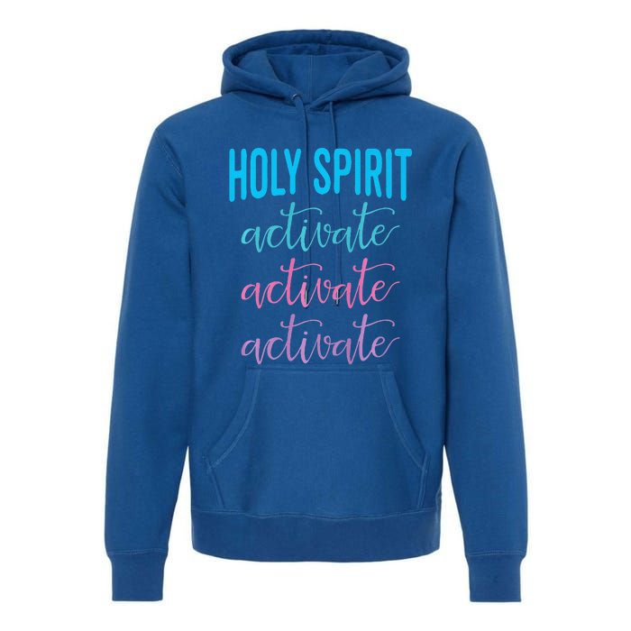 Holy Spirit Activate Christian Religious Jesus Christmas Premium Premium Hoodie