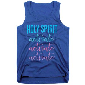 Holy Spirit Activate Christian Religious Jesus Christmas Premium Tank Top