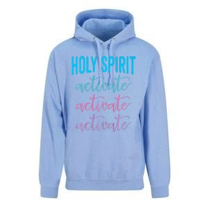 Holy Spirit Activate Christian Religious Jesus Christmas Premium Unisex Surf Hoodie