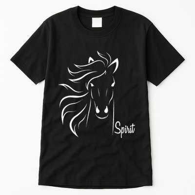 Horse Spirit Animal For Riding Lovers Feel Free Gift Idea Tall T-Shirt