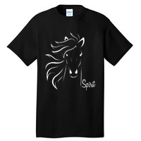 Horse Spirit Animal For Riding Lovers Feel Free Gift Idea Tall T-Shirt