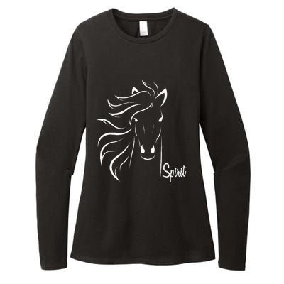 Horse Spirit Animal For Riding Lovers Feel Free Gift Idea Womens CVC Long Sleeve Shirt