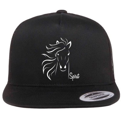 Horse Spirit Animal For Riding Lovers Feel Free Gift Idea Flatbill Hat