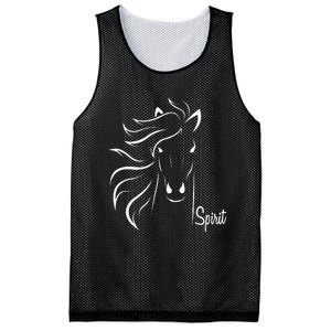 Horse Spirit Animal For Riding Lovers Feel Free Gift Idea Mesh Reversible Basketball Jersey Tank