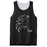 Horse Spirit Animal For Riding Lovers Feel Free Gift Idea Mesh Reversible Basketball Jersey Tank