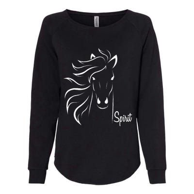 Horse Spirit Animal For Riding Lovers Feel Free Gift Idea Womens California Wash Sweatshirt