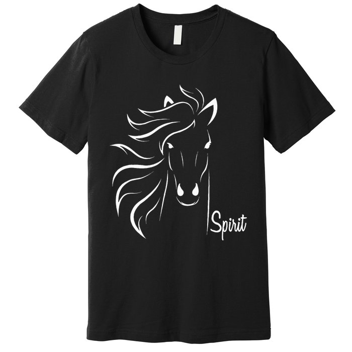 Horse Spirit Animal For Riding Lovers Feel Free Gift Idea Premium T-Shirt