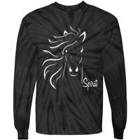 Horse Spirit Animal For Riding Lovers Feel Free Gift Idea Tie-Dye Long Sleeve Shirt