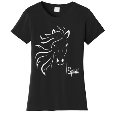 Horse Spirit Animal For Riding Lovers Feel Free Gift Idea Women's T-Shirt